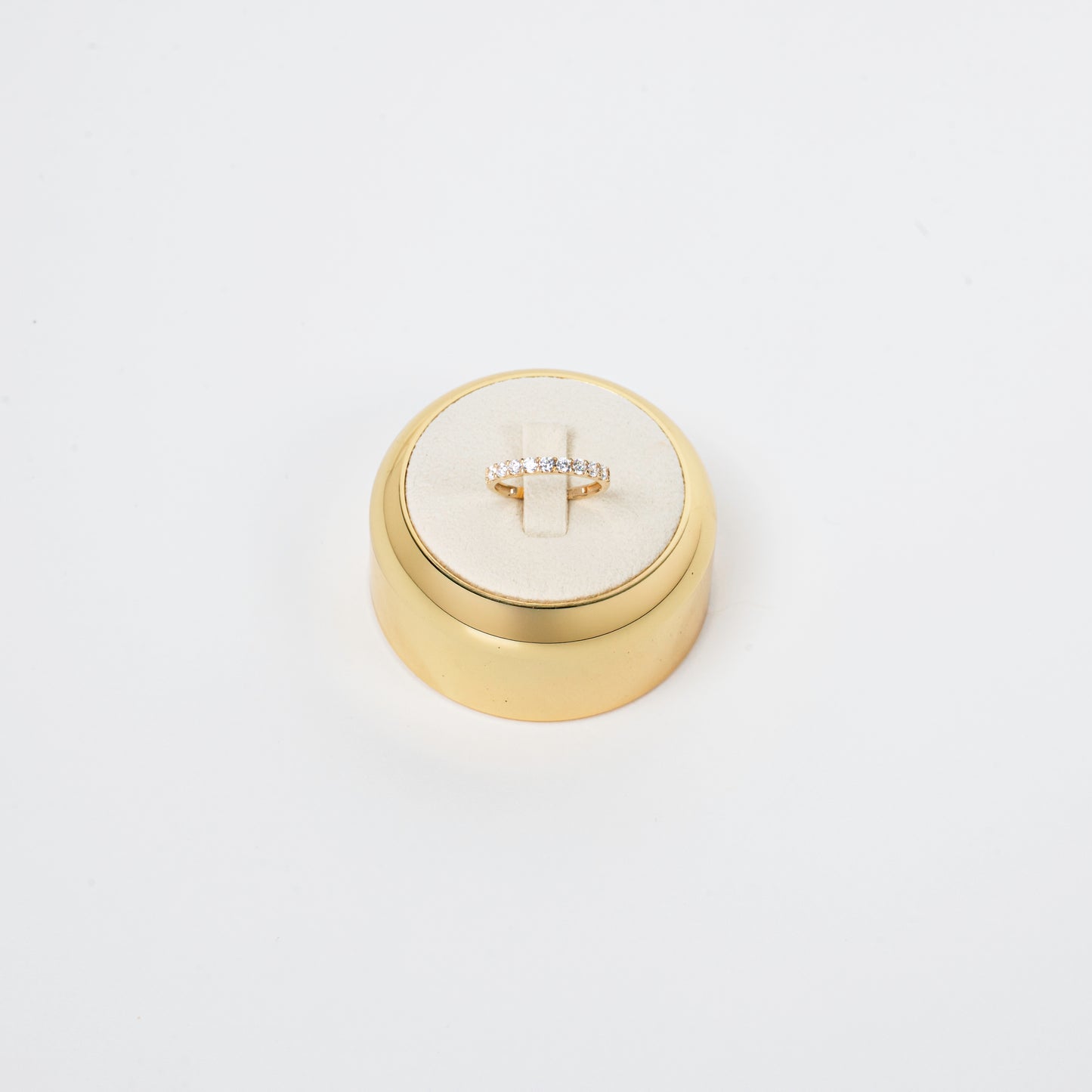 Ring with small diamonds 18 K Gold