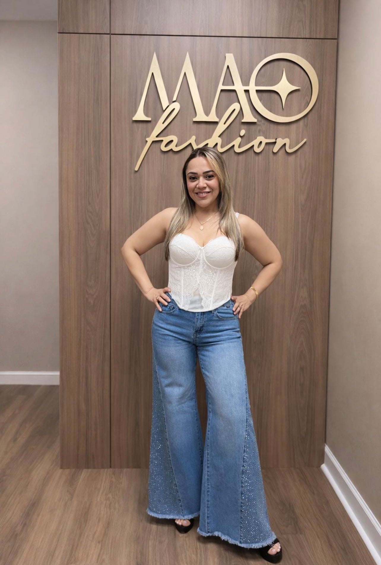 Wide Legs Fashion Denim Jeans