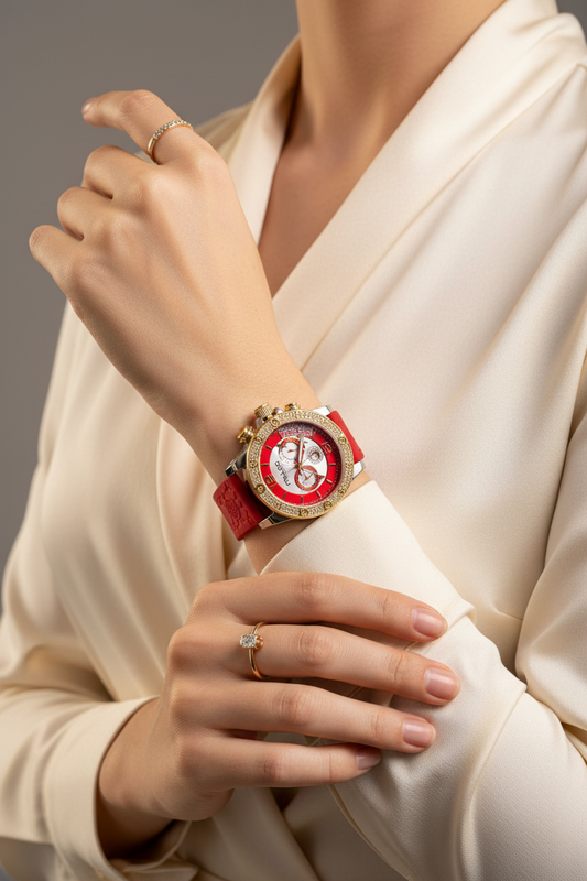 Women’a Red Elegant Watch