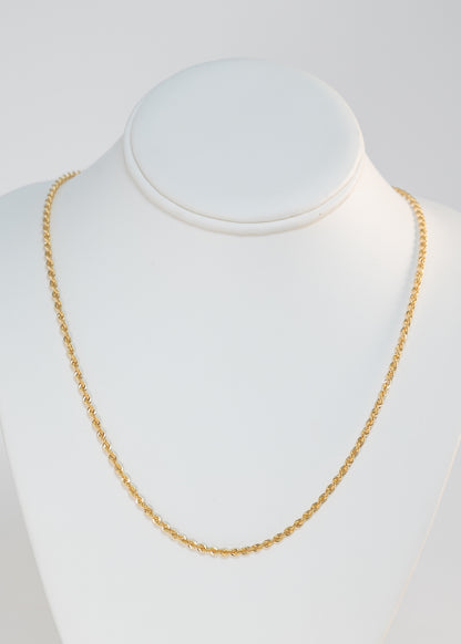 Women  braided 18 K Goldw