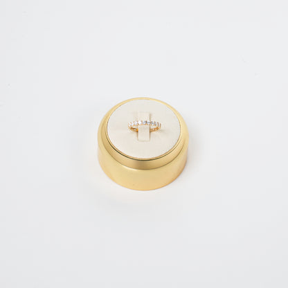 Ring with small diamonds 18 K Gold