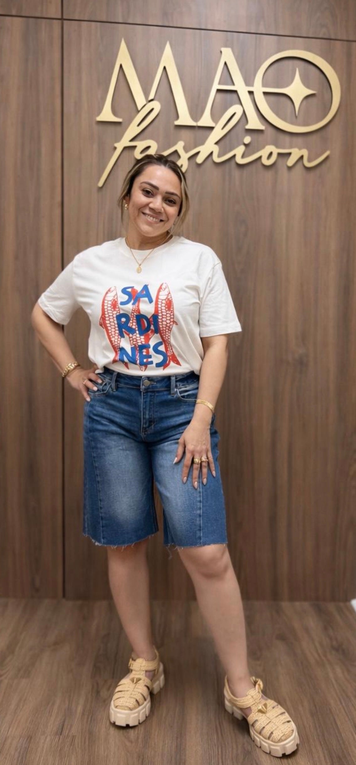 Blue Denim Women Bermuda